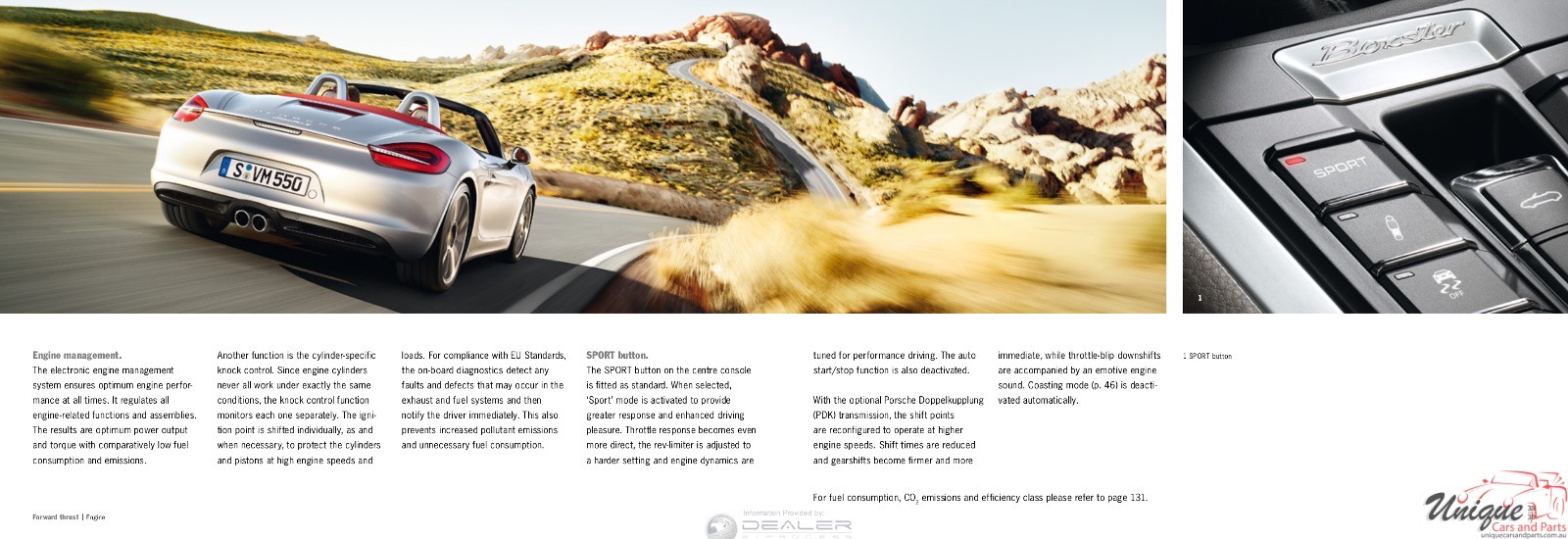 2014 Porsche Boxster Brochure Page 76